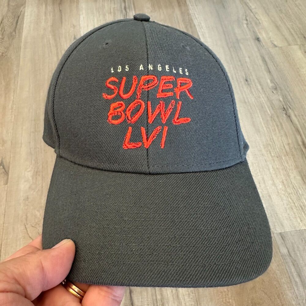 '47 LA Los Angeles Super Bowl LVI adjustable charcoal hat embroidered